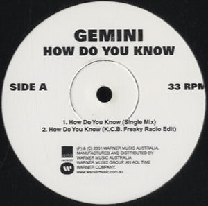 Gemini - How Do You Know [12"]