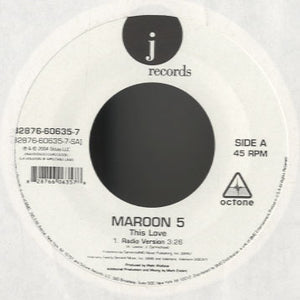 Maroon 5 - This Love / Harder To Breathe [7"]