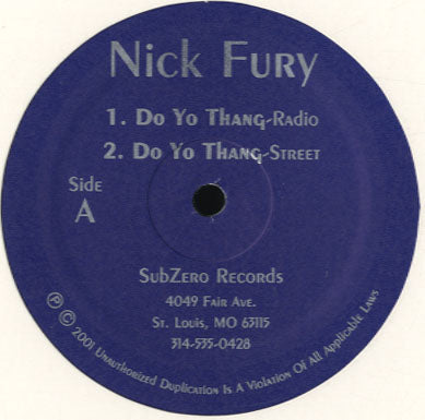 Nick Fury - Do Yo Thang [12
