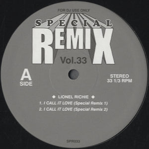 Special Remix 1-33 (Lionel Richie - I Call It Love) [12"]