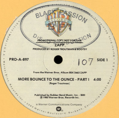 Zapp - More Bounce To The Ounce [12
